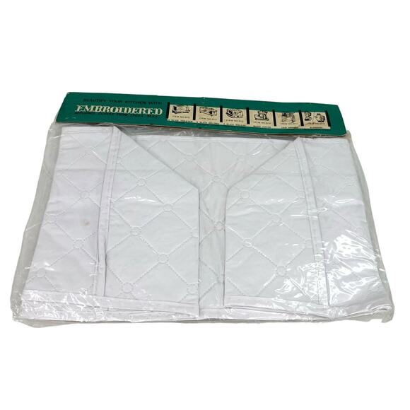 Dora May Vtg 4 Slice Oblong Toaster Cover Quilted Embroidered Vegetables New - Picture 5 of 13